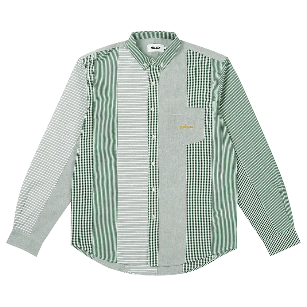 Palace Patchwork Stripe Shirt 'Green' Spring/Summer 2024