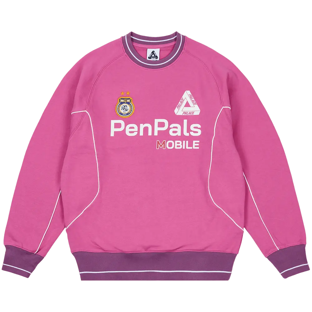 Palace Pen Pals Crew 'Rosa' Pink Spring/Summer 2024