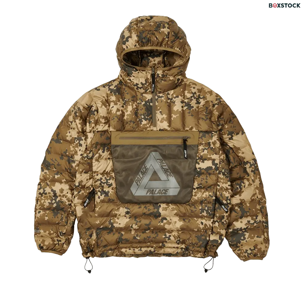 palace Palace Pertex Q-Lite Down Jacket 'Brown Moss Camo' Multi-Color Spring/Summer 2022