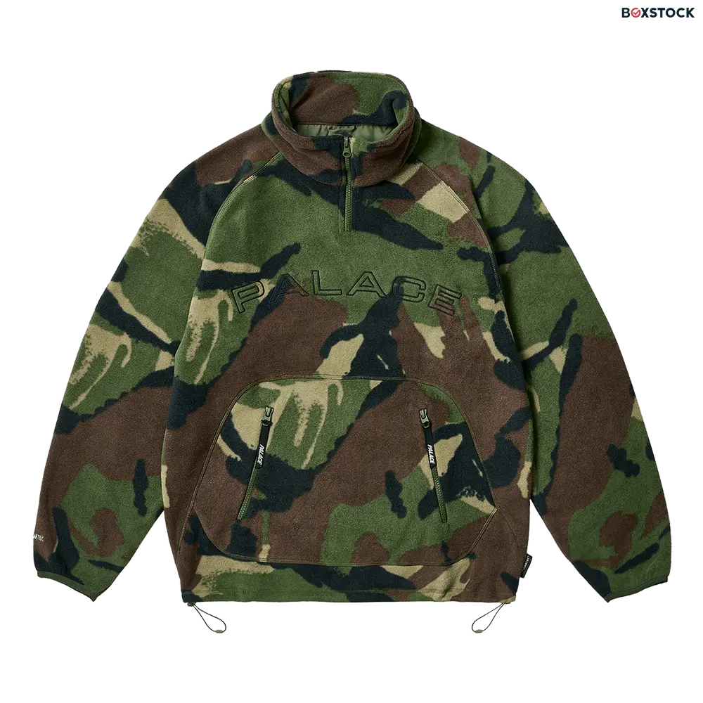 palace Palace Polartec Fleece Funnel 'Woodland Camo' Multi-Color Fall/Winter 2023