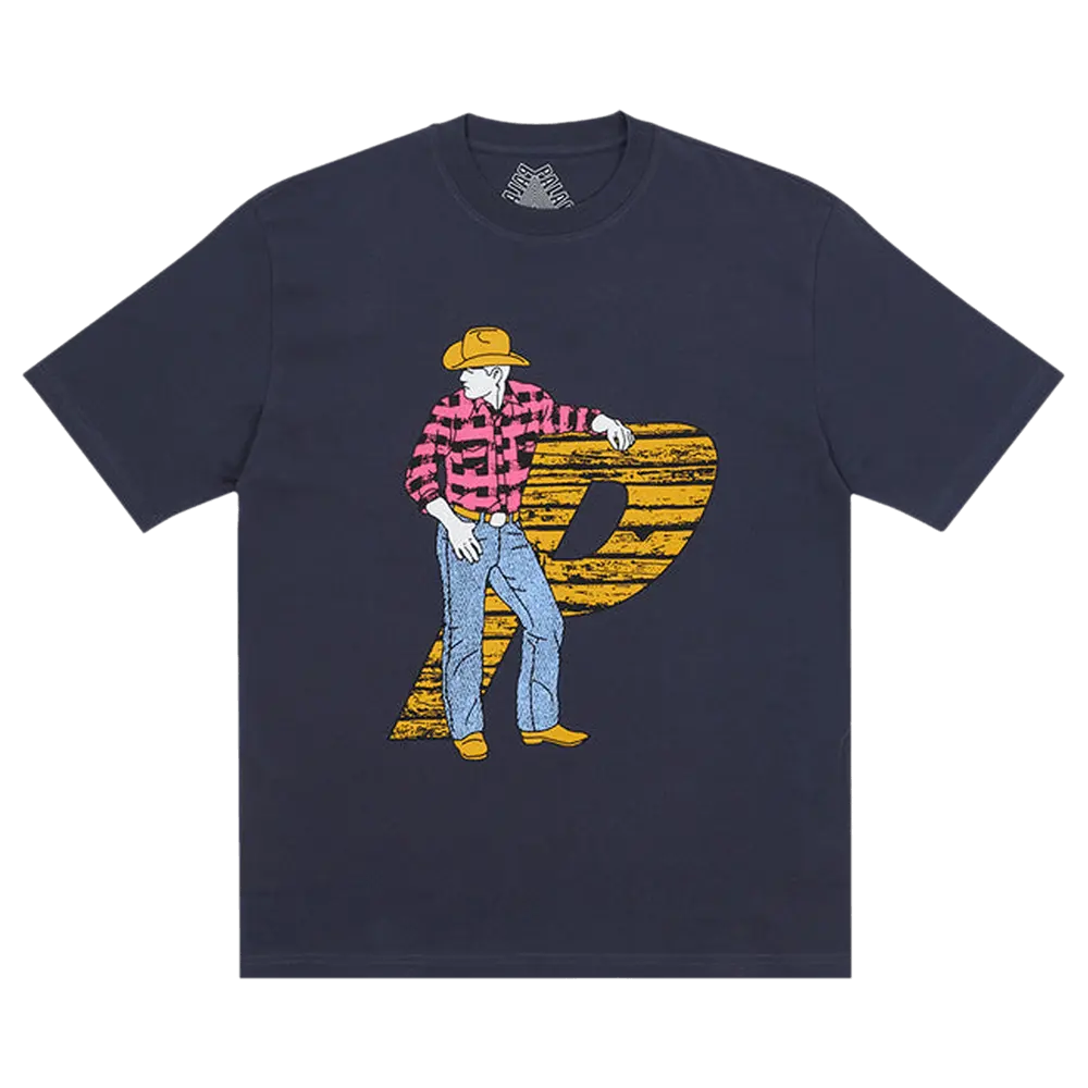 Palace Saddle Up T-Shirt 'Navy' Blue Fall/Winter 2022