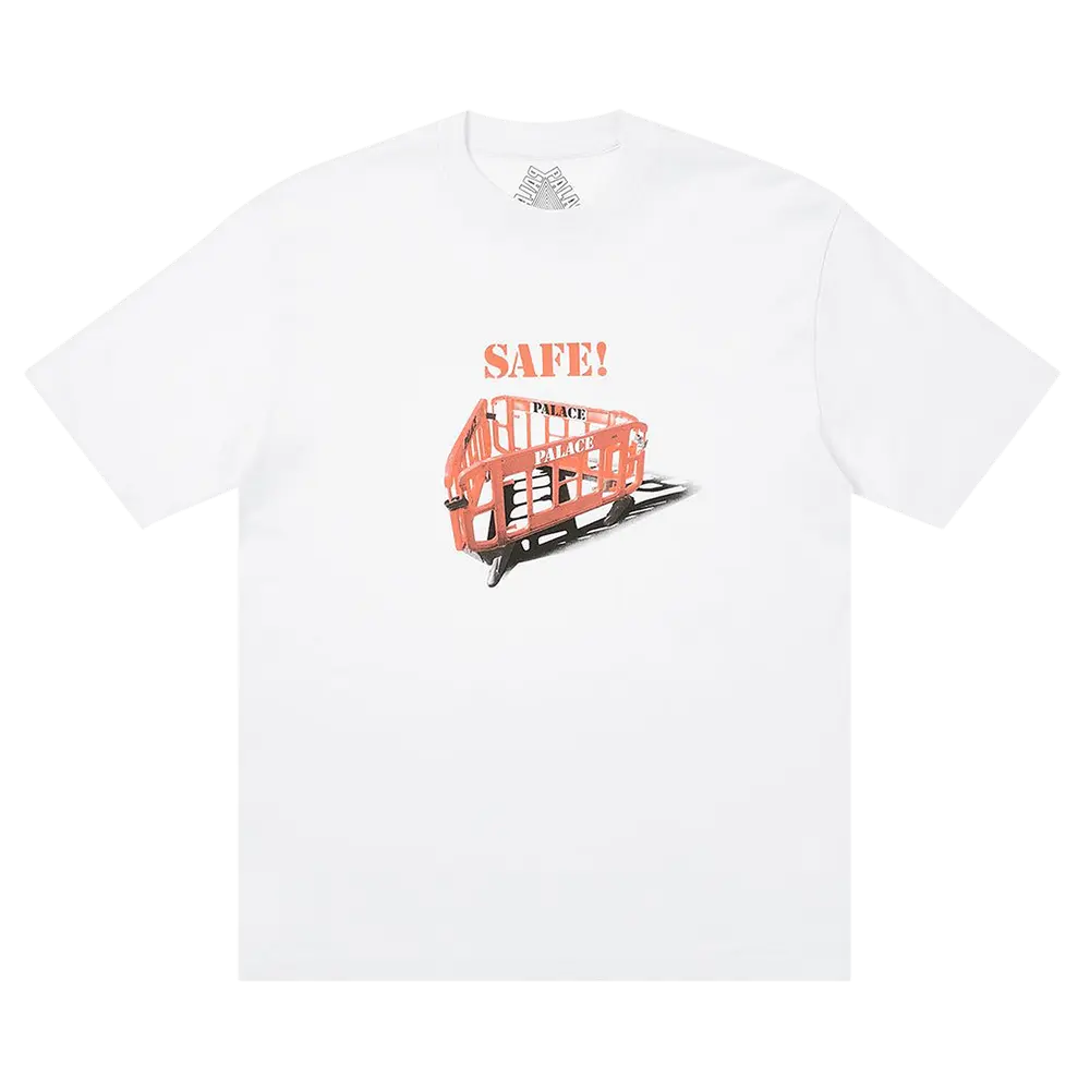 Palace Safety T-Shirt 'White' Fall/Winter 2020