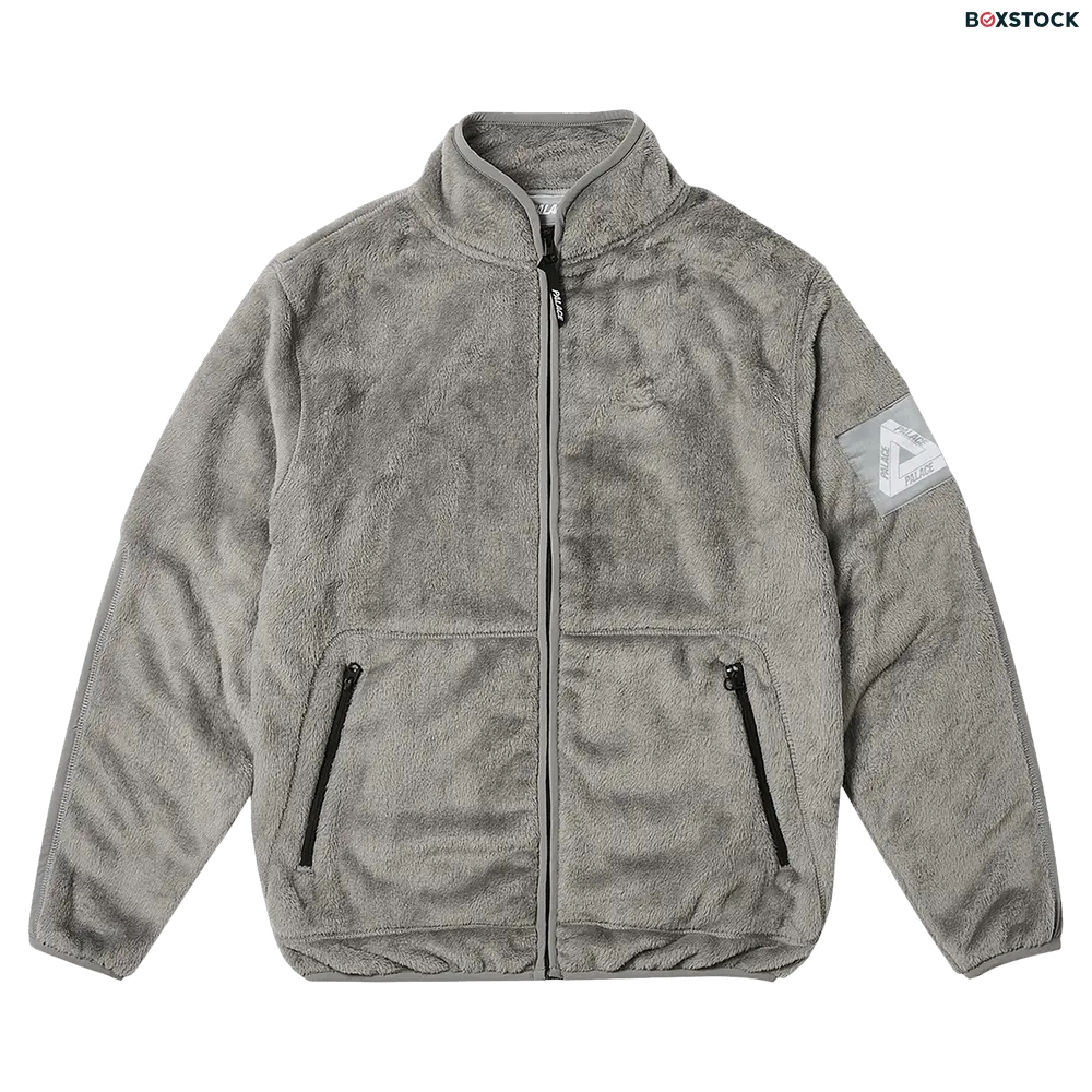 palace Palace Tech Fleece Funnel 'Light Grey' Fall/Winter 2023