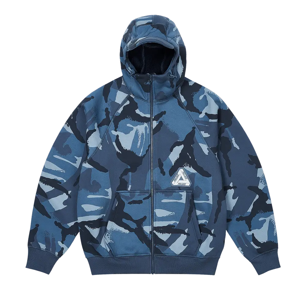 Palace Thermal Bonded Cap Hood 'Blue Dpm' Fall/Winter 2024