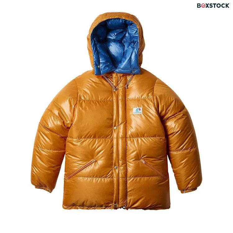 Palace x Beams Plus Expedition Down Jacket 'Orange/Blue' Fall/Winter 2024