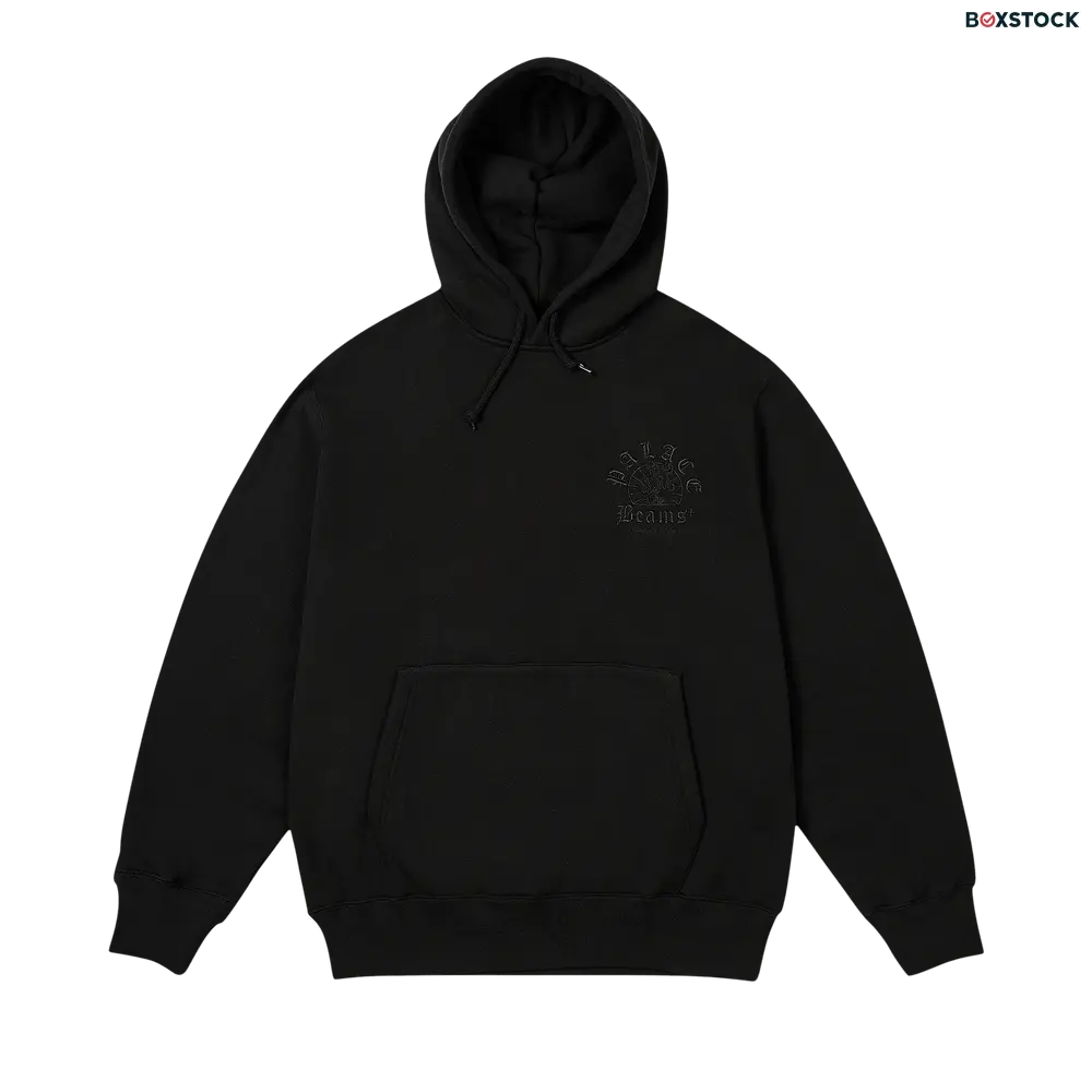Palace x Beams Plus Graphic Hood 'Jet Black' Fall/Winter 2024