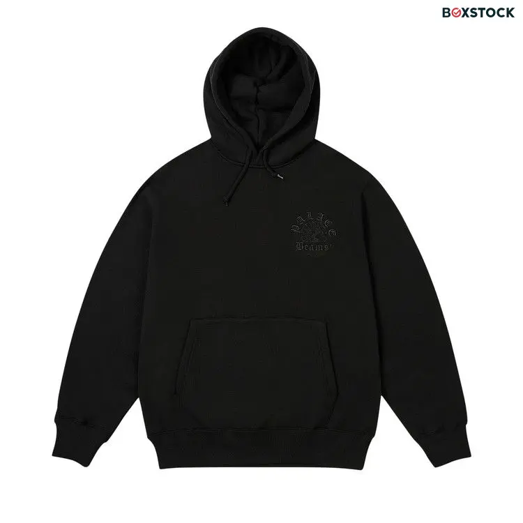 Palace x Beams Plus Graphic Hood 'Jet Black' Fall/Winter 2024