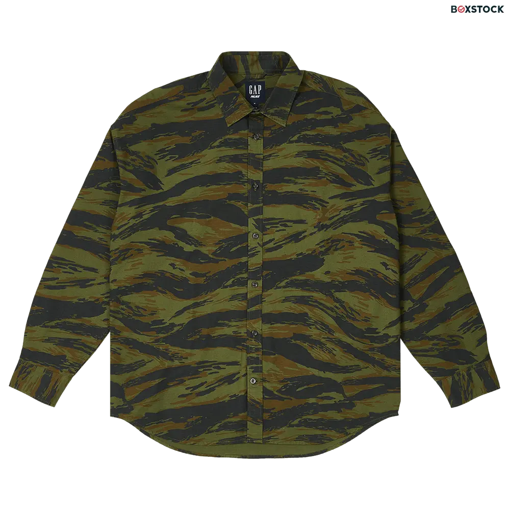 palace Palace x Gap Oxford Drop Shoulder 'Camo' Multi-Color Spring/Summer 2024