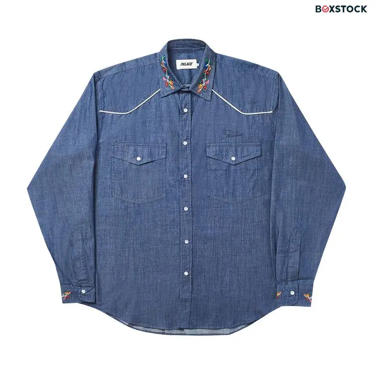 Palace Ye-Ha(m) Shirt 'Indigo' Blue Spring/Summer 2020