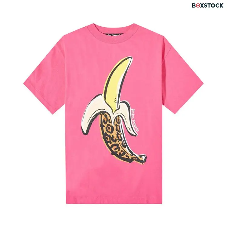 Palm Angels Banana Classic Tee 'Fuchsia/Yellow' Pink Fall/Winter 2022