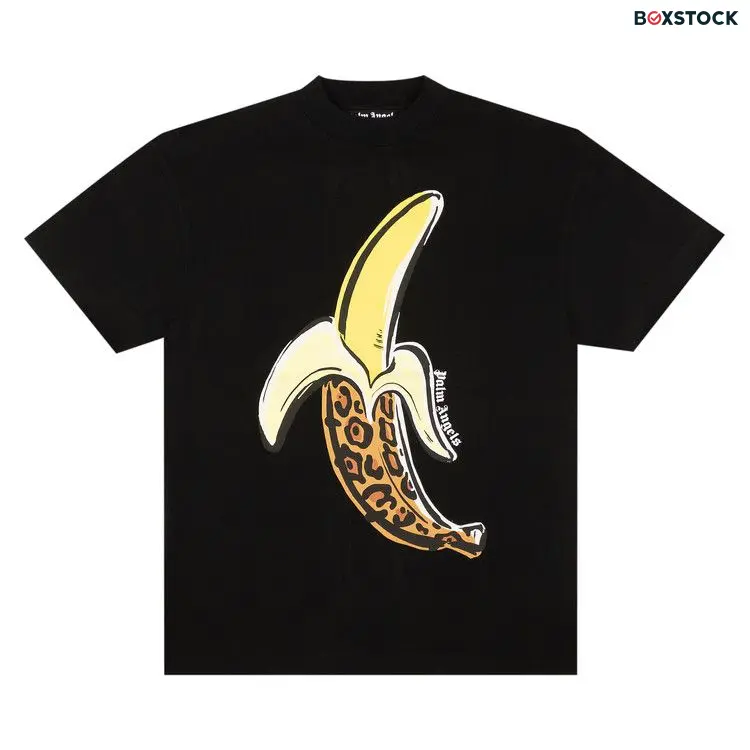 Palm Angels Banana Classic Tee 'Black/Yellow' Fall/Winter 2022