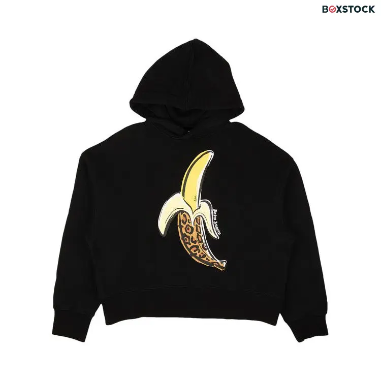 Palm Angels Banana Printed Hoodie 'Blue/Brown' Black Fall/Winter 2022