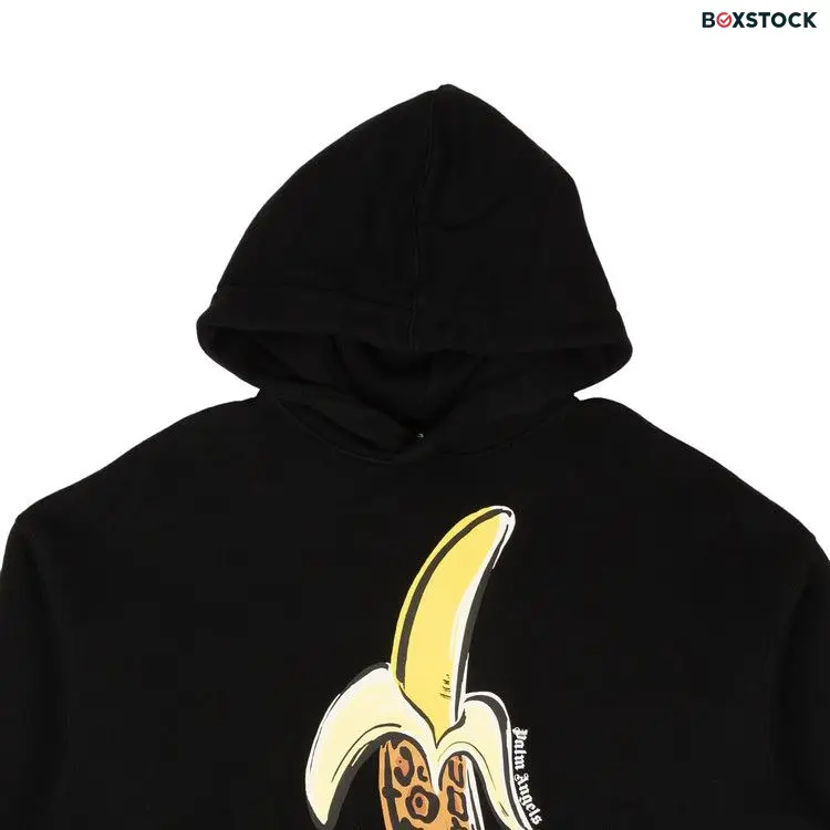 Palm Angels Banana Printed Hoodie 'Blue/Brown' Black Fall/Winter 2022