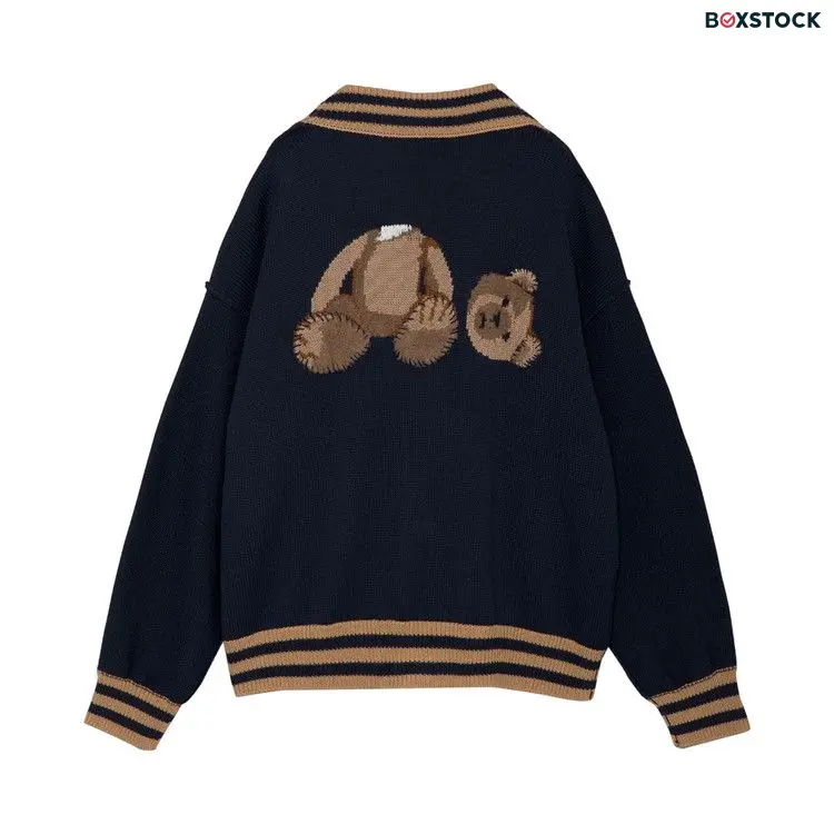 Palm Angels Bear Cardigan 'Black/Brown' Fall/Winter 2021