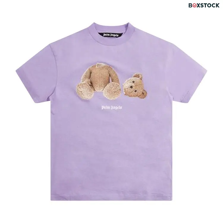 Palm Angels Bear Classic Tee 'Lilac/Brown' Purple Fall/Winter 2021