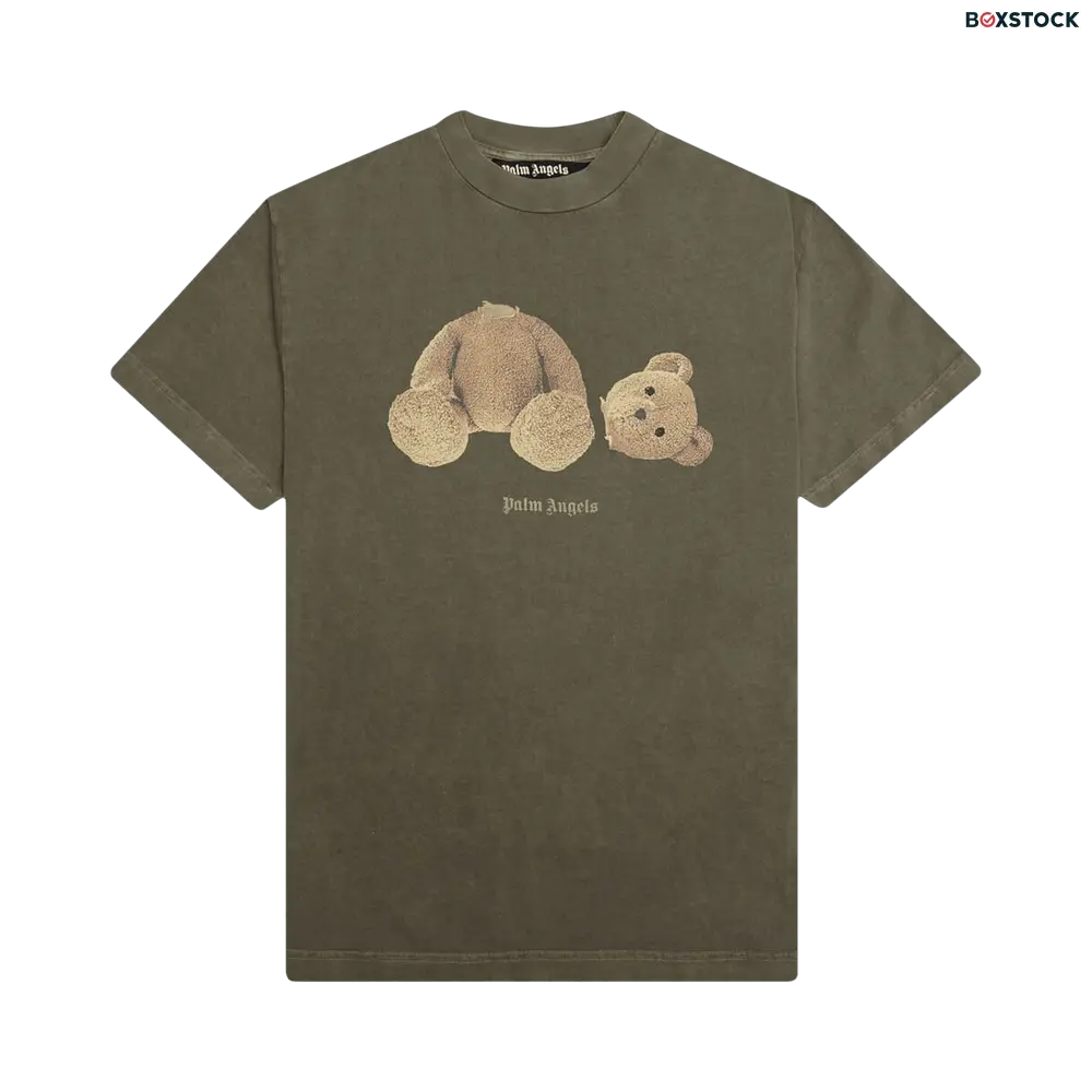 Palm Angels Bear Classic Tee 'White' Green Spring/Summer 2021