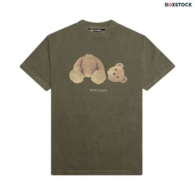 Palm Angels Bear Classic Tee 'White' Green Spring/Summer 2021