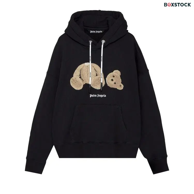 Palm Angels Bear Hoodie 'Black/Brown' Fall/Winter 2021