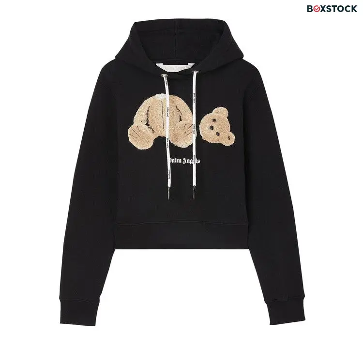 Palm Angels Bear Hoodie 'Black/Brown' Spring/Summer 2023