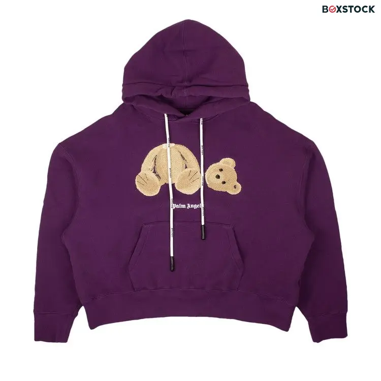 Palm Angels Bear Hoodie 'Purple/Brown' Fall/Winter 2021