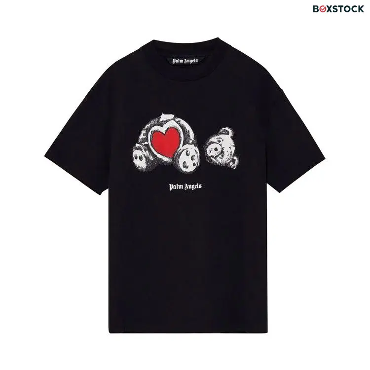 Palm Angels Bear In Love Classic Tee 'Black/White' Spring/Summer 2021