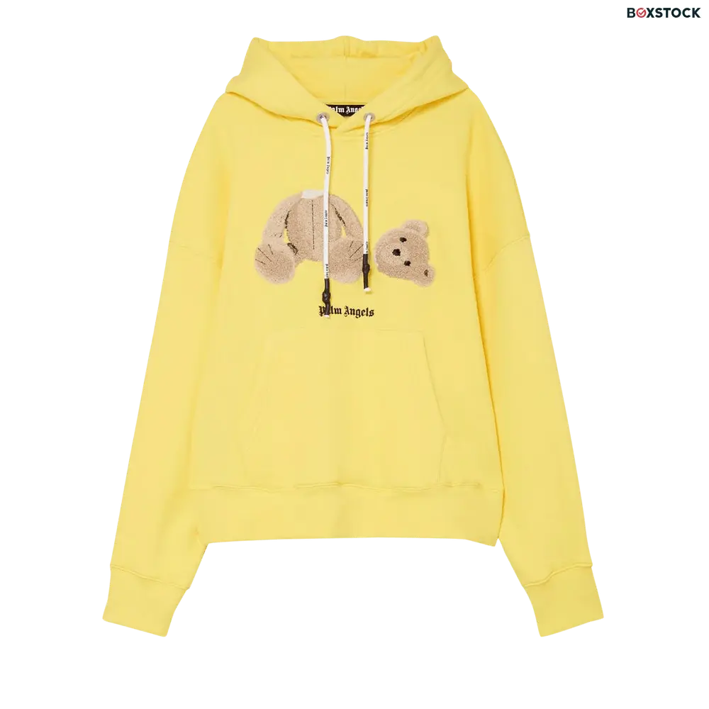 Palm Angels Bear Hoodie 'Yellow/Black' Spring/Summer 2021