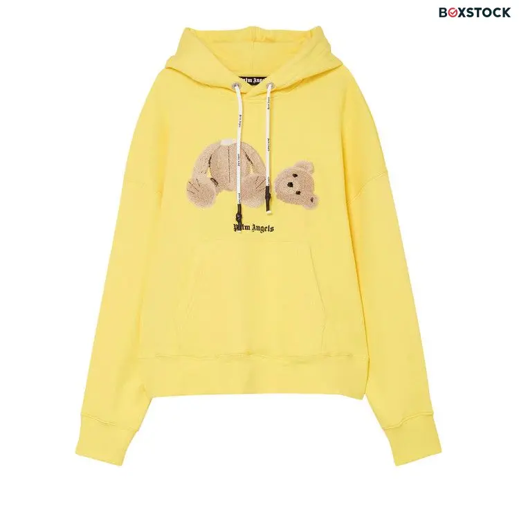 Palm Angels Bear Hoodie 'Yellow/Black' Spring/Summer 2021