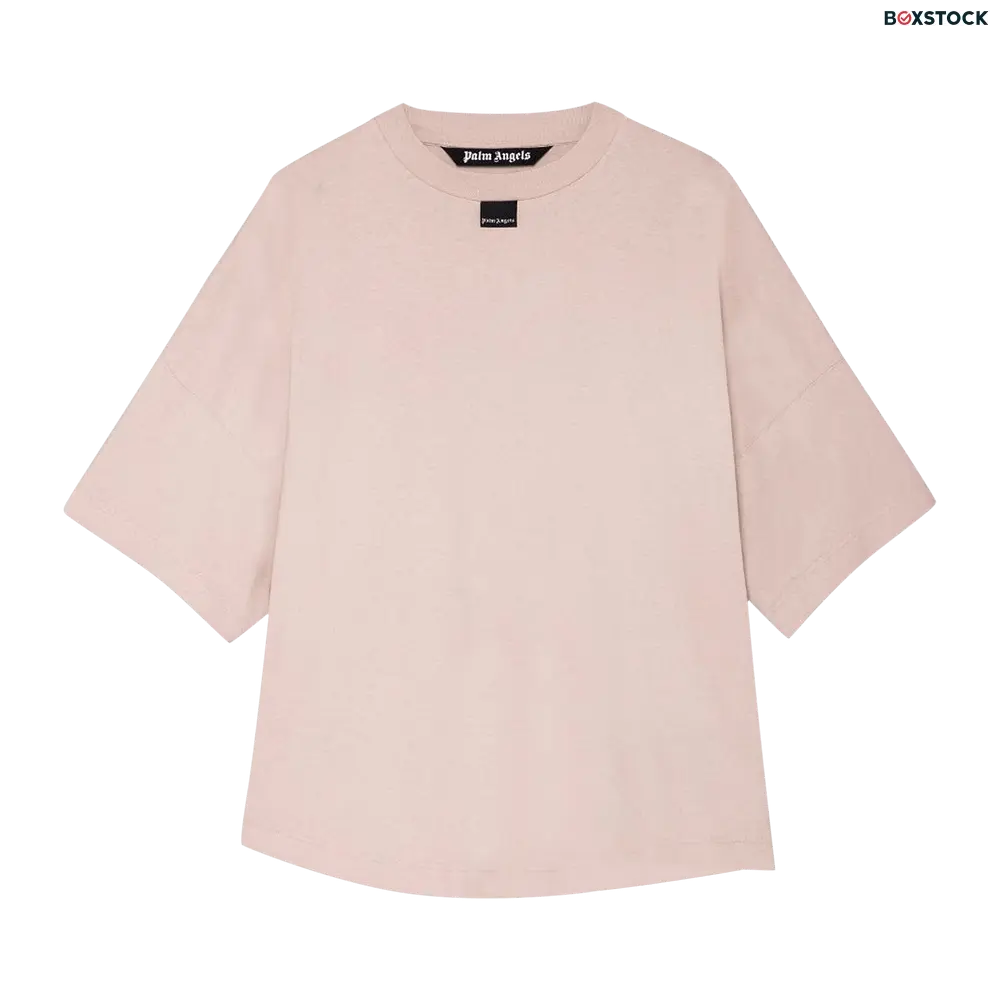 Palm Angels Blurred Logo Over Tee 'Mauve/White' Purple Fall/Winter 2021