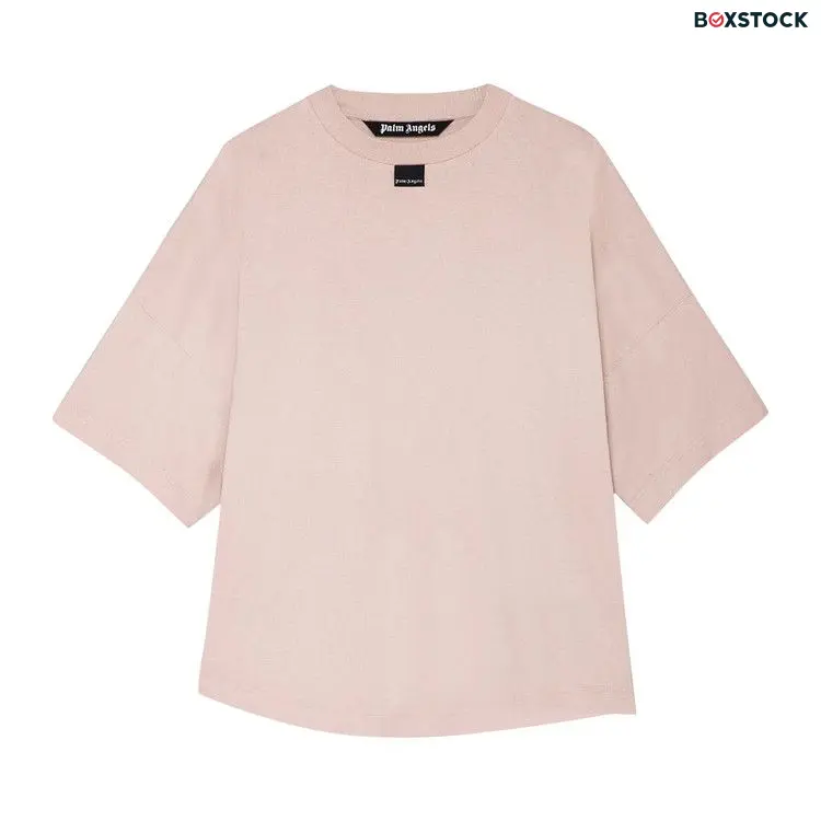 Palm Angels Blurred Logo Over Tee 'Mauve/White' Purple Fall/Winter 2021