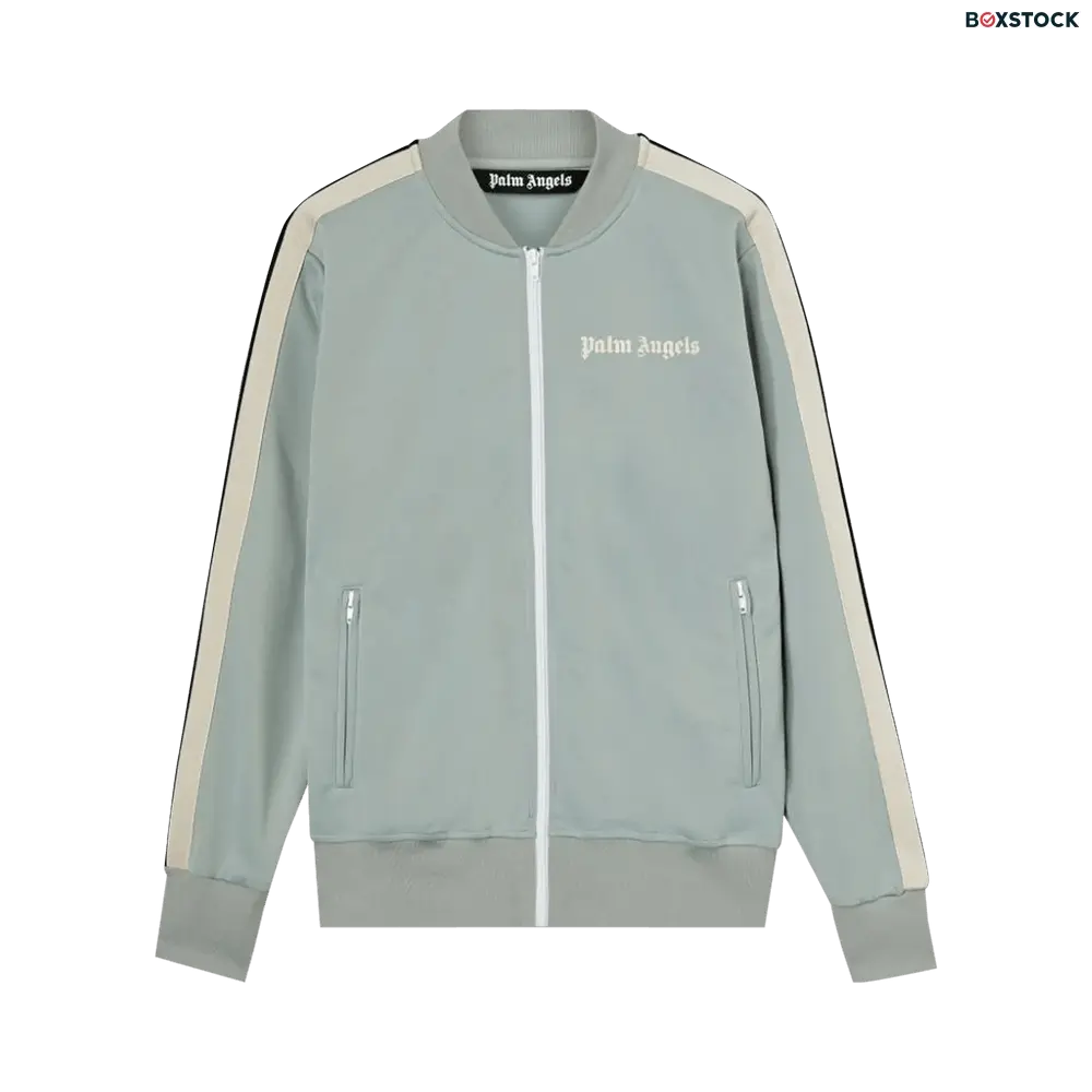 Palm Angels Bomber Track Jacket 'Grey/Off White' Spring/Summer 2022
