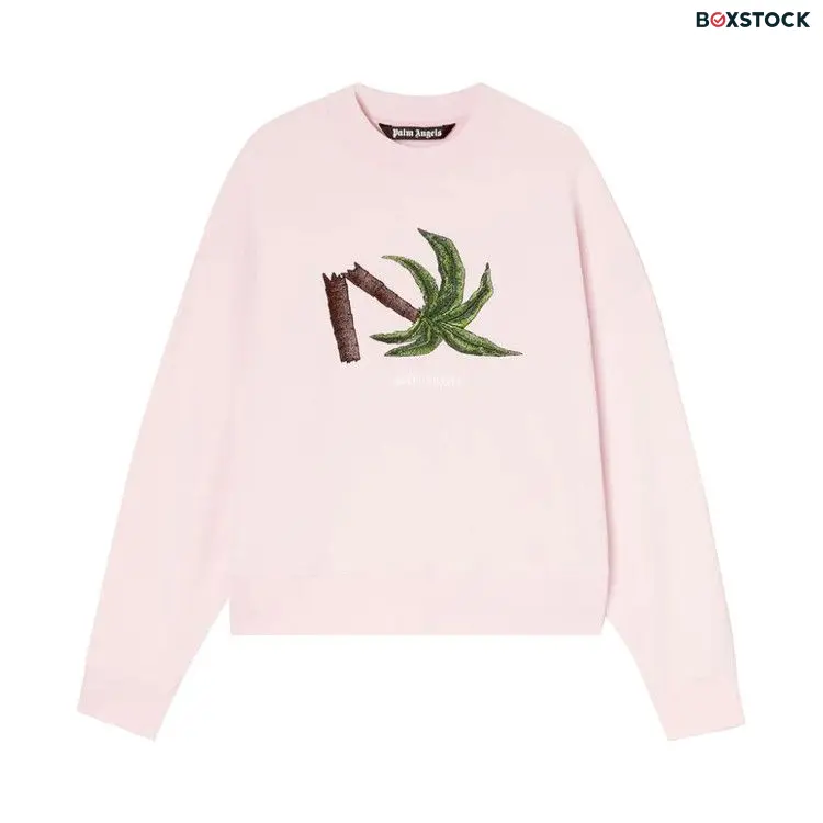 Palm Angels Broken Palm Crew 'Pink/Green' Spring/Summer 2022