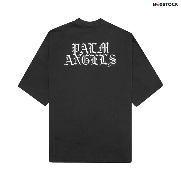 Palm Angels Burning Head Loose Tee 'Black/Yellow' Spring/Summer 2021