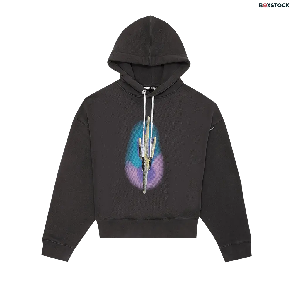 Palm Angels Cactus Hoodie 'Black/Green' Fall/Winter 2020