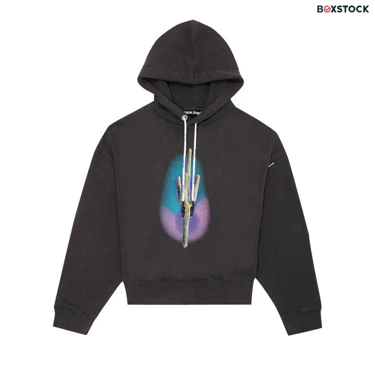 Palm Angels Cactus Hoodie 'Black/Green' Fall/Winter 2020