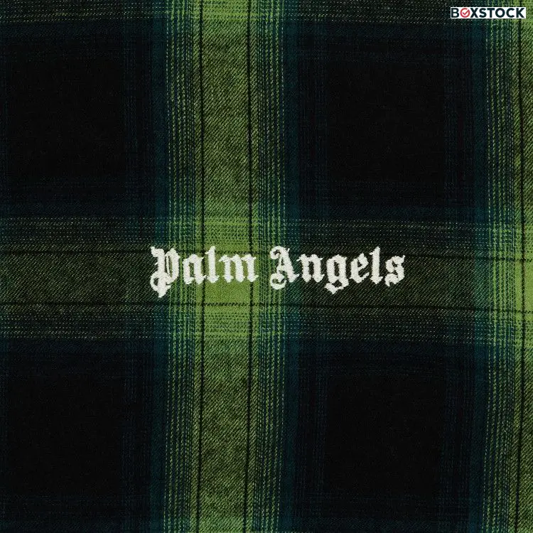 Palm Angels Classic Logo Check Bomber Jacket 'Green/Off White' Fall/Winter 2024