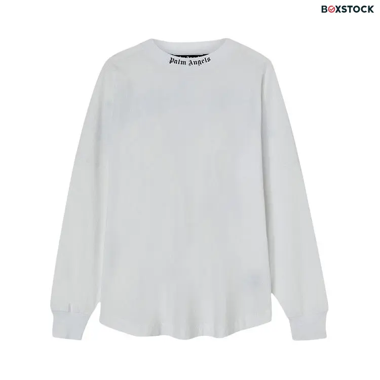 Palm Angels Classic Logo Long-Sleeve 'White/Black' Spring/Summer 2023