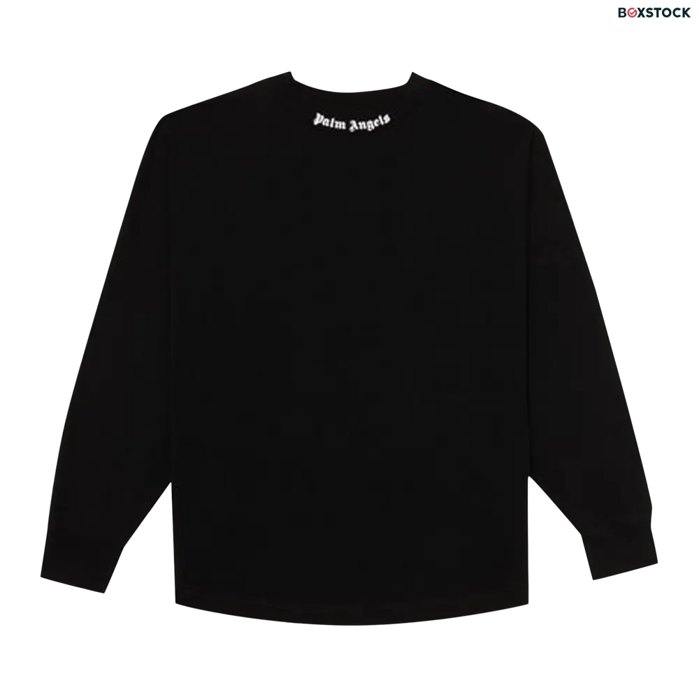 Palm Angels Classic Logo Long-Sleeve Over Tee 'Black/White' Spring/Summer 2021