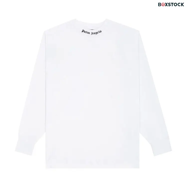 Palm Angels Classic Logo Over Long-Sleeve Tee 'White/Black' Spring/Summer 2021