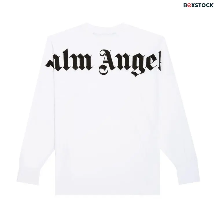 Palm Angels Classic Logo Over Long-Sleeve Tee 'White/Black' Spring/Summer 2021