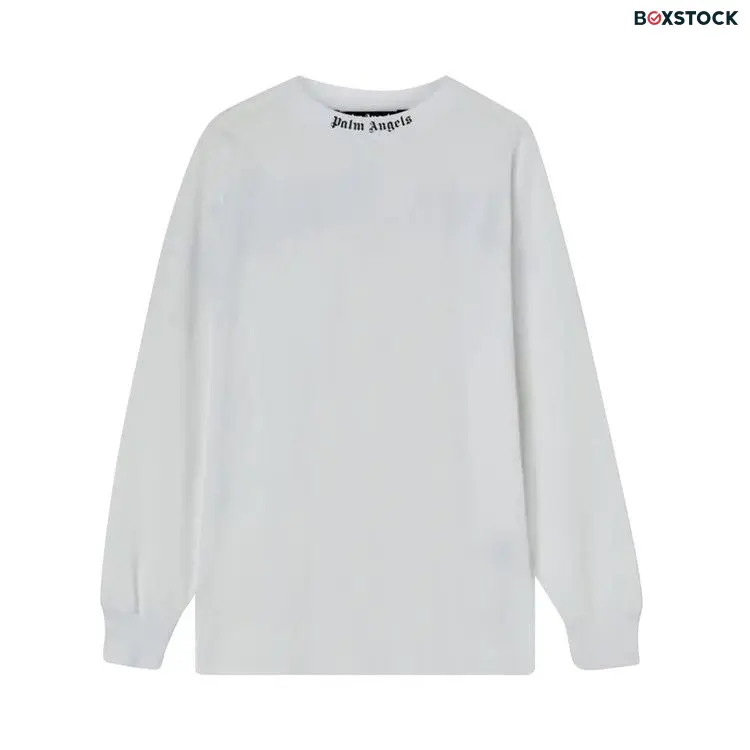 Palm Angels Classic Logo Over Tee Long-Sleeve 'White/Black' Spring/Summer 2022