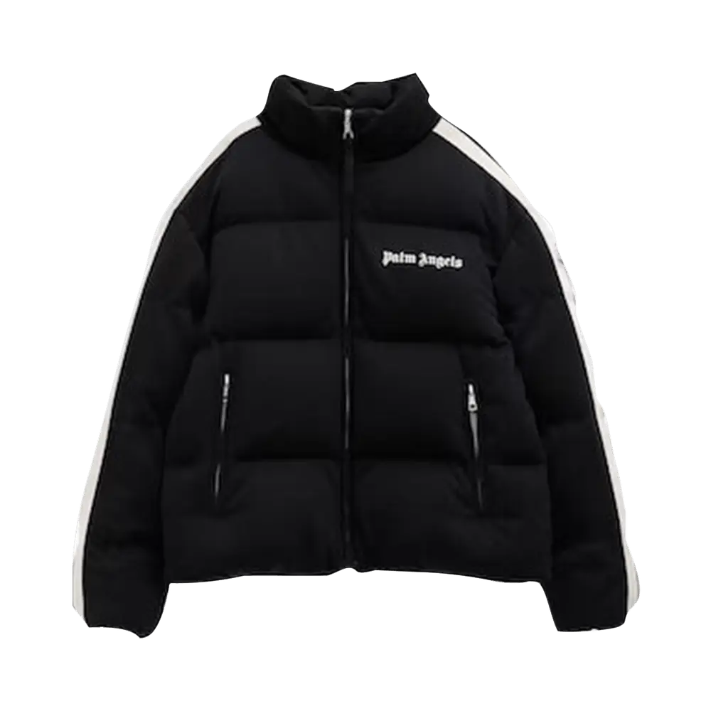 Palm Angels Classic Track Down Jacket 'Black/White' Fall/Winter 2022
