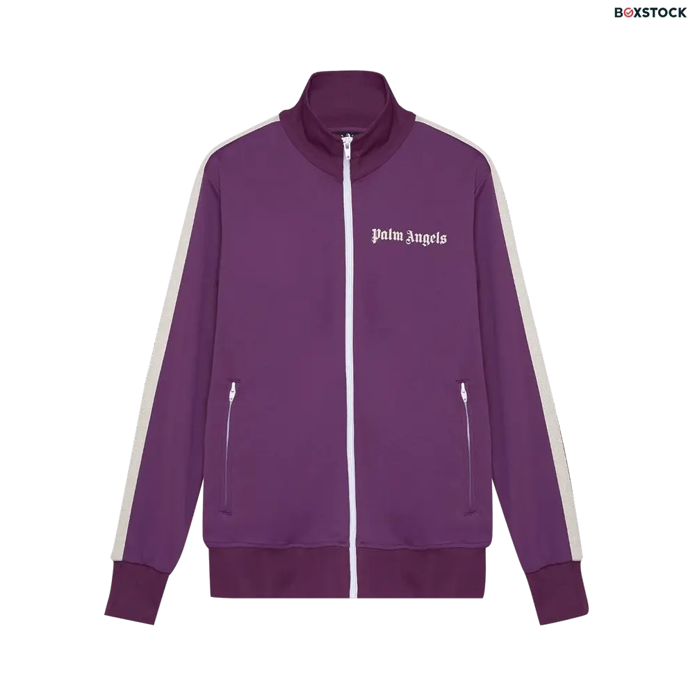 Palm Angels Classic Track Jacket 'Burgundy/Off White' Red