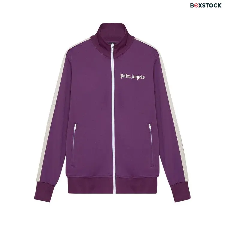 Palm Angels Classic Track Jacket 'Burgundy/Off White' Red