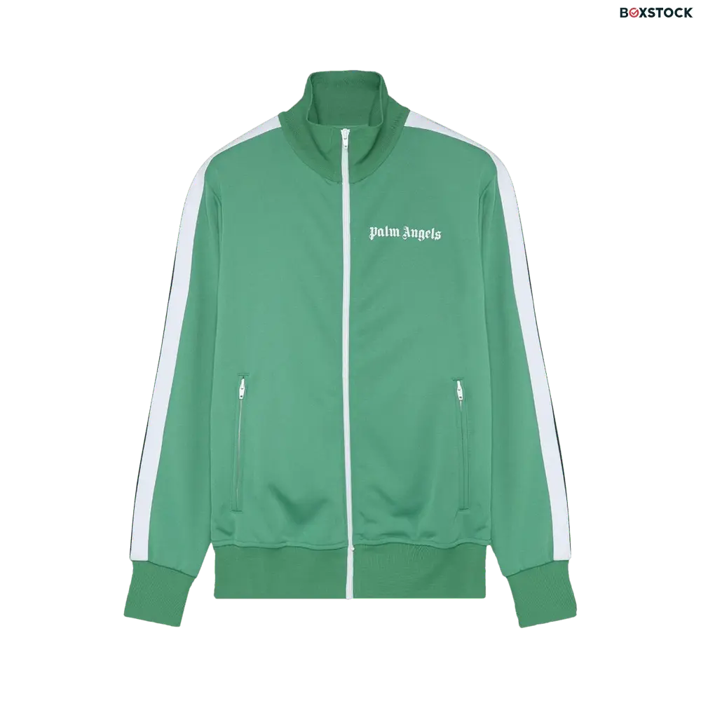 Palm Angels Classic Track Jacket 'Green/White' Fall/Winter 2021
