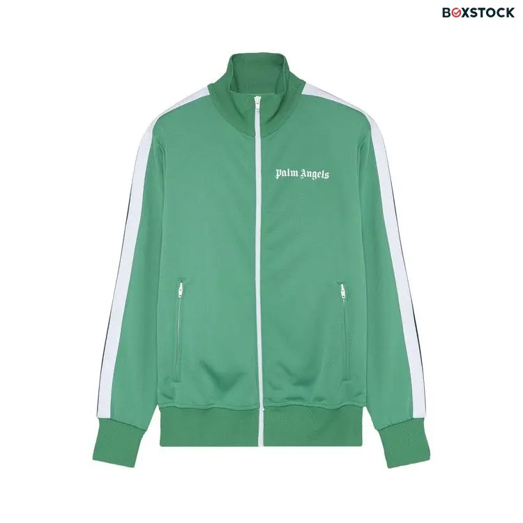 Palm Angels Classic Track Jacket 'Green/White' Fall/Winter 2021