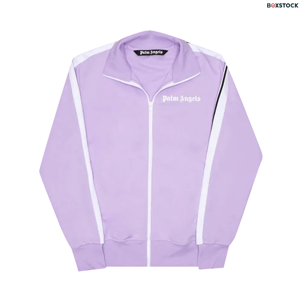 Palm Angels Classic Track Jacket 'Lilac/White' Purple Fall/Winter 2021