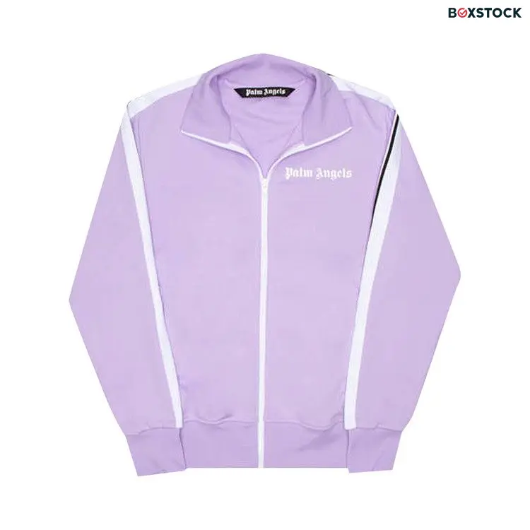 Palm Angels Classic Track Jacket 'Lilac/White' Purple Fall/Winter 2021