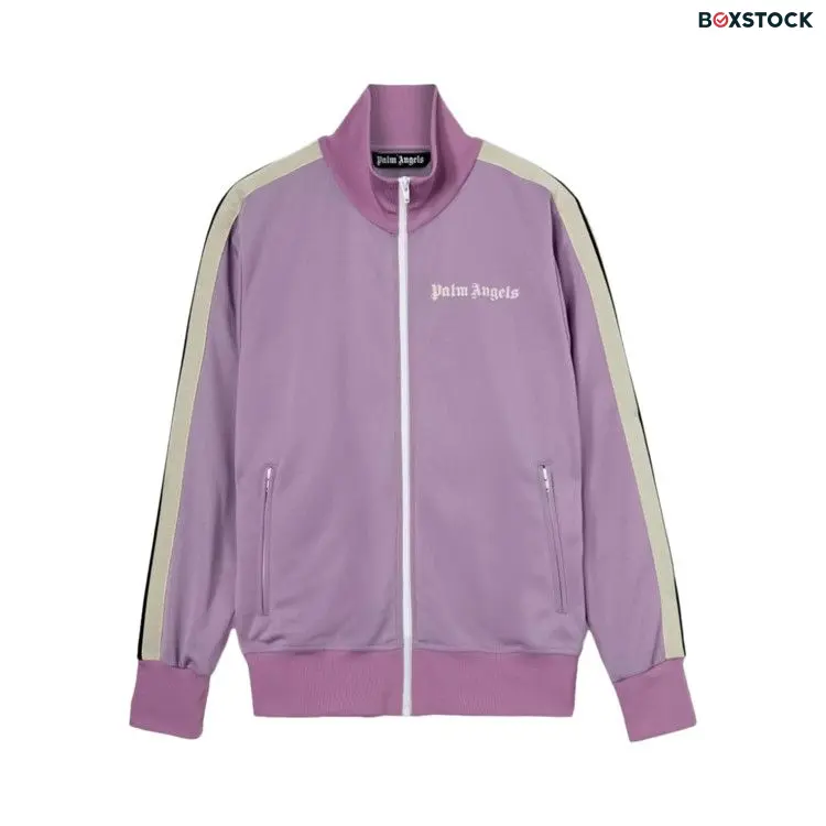 Palm Angels Classic Track Jacket 'Lilac/Off White' Purple Spring/Summer 2022