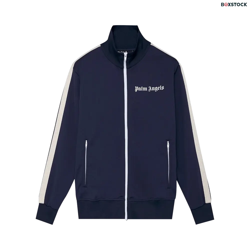 Palm Angels Classic Track Jacket 'Navy/White' Blue Fall/Winter 2021