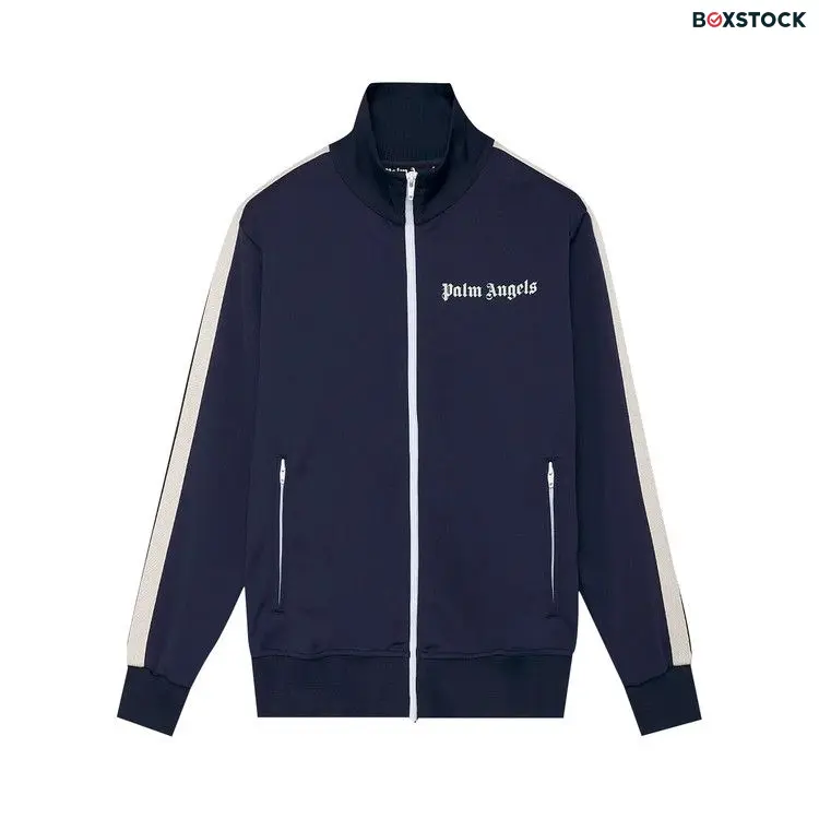 Palm Angels Classic Track Jacket 'Navy/White' Blue Fall/Winter 2021